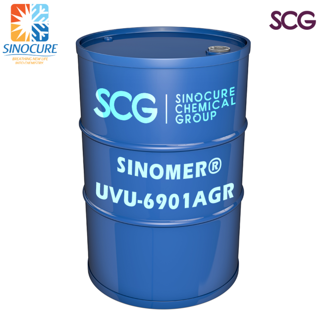 SINOMER UVU-6901AGR is a Anti-Graffiti Easy-Clean Resin, main component is Silicone modified aliphatic polyurethane acrylic resin, which provides stain resistance in UV varnish, improves hydrophobicity and oleophobicity, and has excellent scratch resistance.